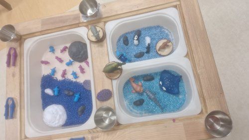 Fiesta del Invierno
Con la llegada del frío celebramos en la escuela nuestra especial Fiesta del Invierno, una jornada mágica donde el blanco, el azul y los colores invernales llenan cada rincón.
Los niños y niñas disfrutarán de diferentes instalaciones sensoriales diseñadas para experimentar y descubrir a través del juego. Podrán manipular hielo, observar cómo se transforma, explorar texturas frías y experimentar con elementos naturales y materiales en tonos propios de esta estación.
A través de la experimentación libre, los peques investigarán, tocarán, mezclarán y crearán, despertando su curiosidad y potenciando su aprendizaje de forma vivencial y significativa.
Será un día para sentir, explorar y sorprenderse con los pequeños cambios que nos regala el invierno.
Porque en nuestra escuela cada estación se vive con los cinco sentidos.